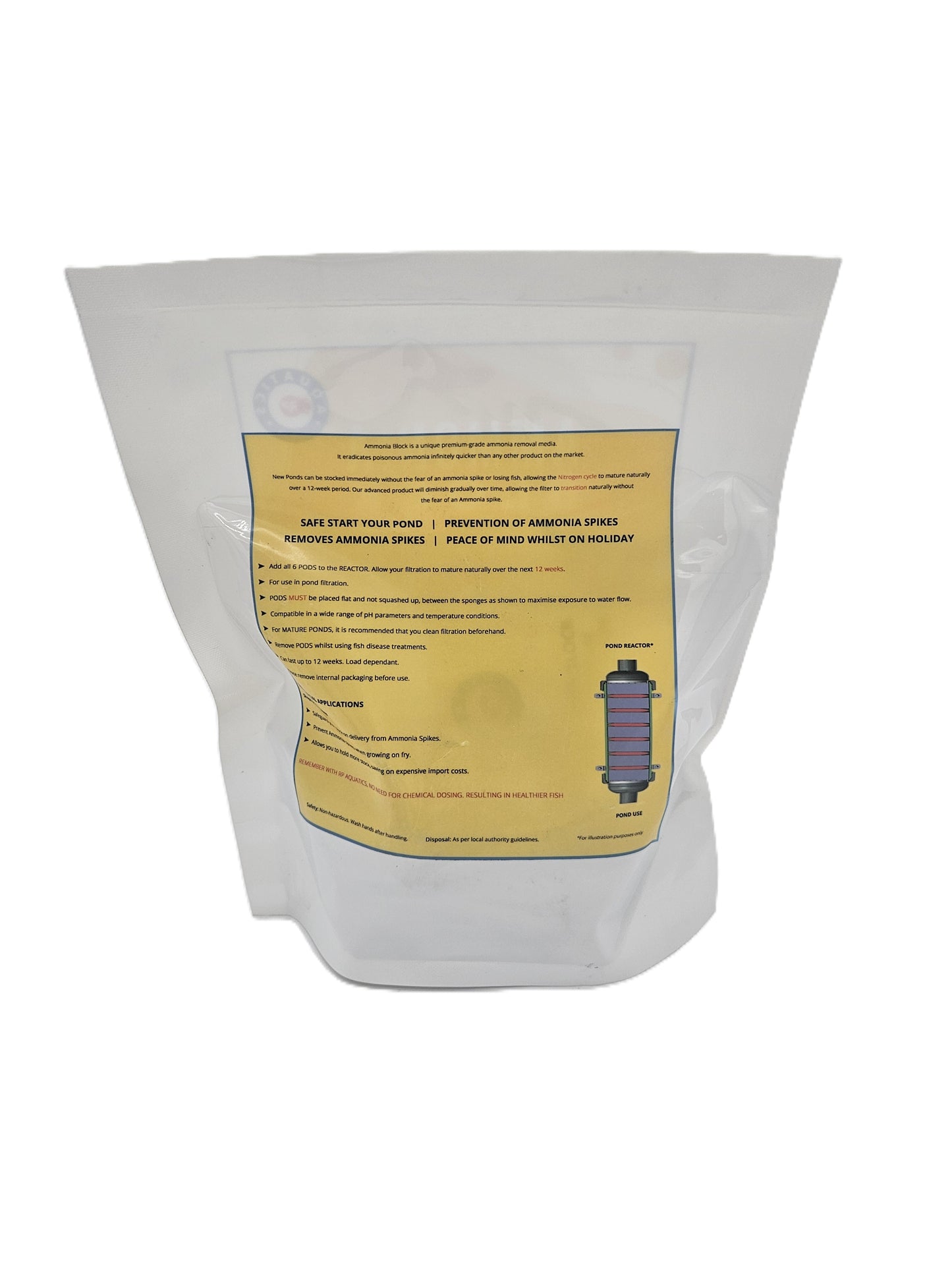 Aqatics RT Safe Start Ammonia Block