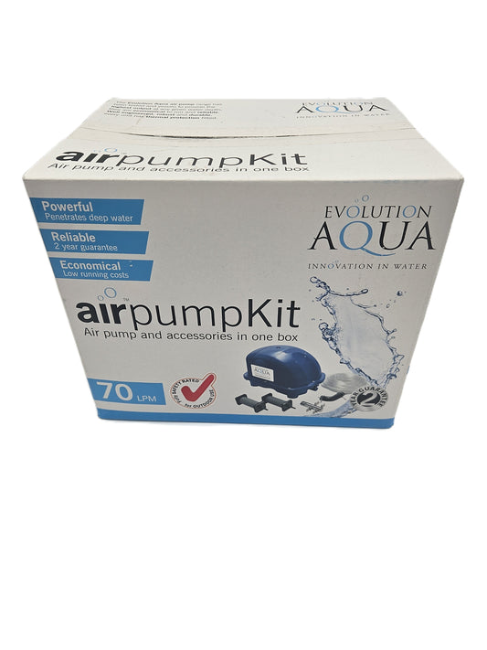 Evolution Aqua Air Pump kits 70 LPM plus variants 95 and 130lpm models
