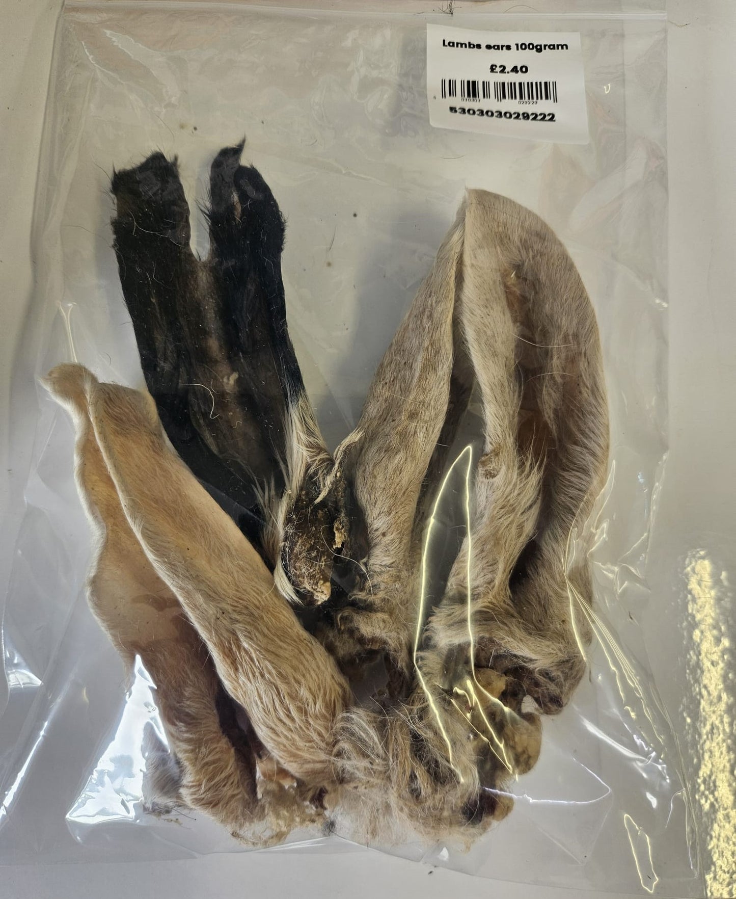 Dog Treats Lambs Ears with fur 100g
