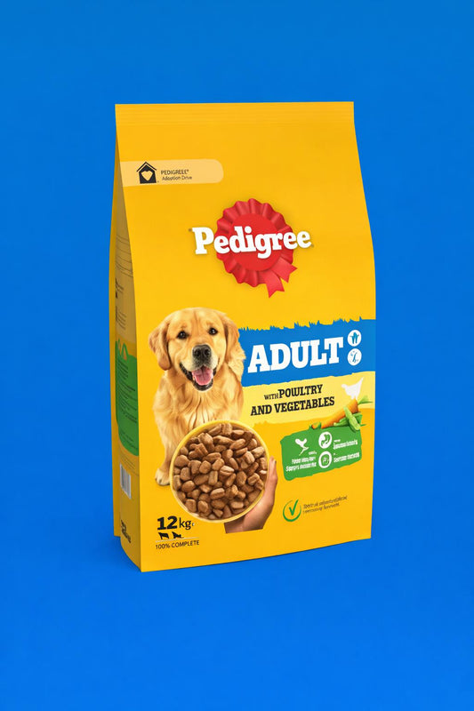 Pedigree Adult Poultry and Vegetable 12 kilos for dogs